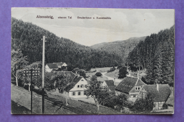 Ansichtskarte AK Altensteig 1918 oberes Tal Bruderhaus und Kunstmühle